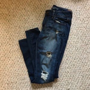 American Eagle Distressed skinny jeggings